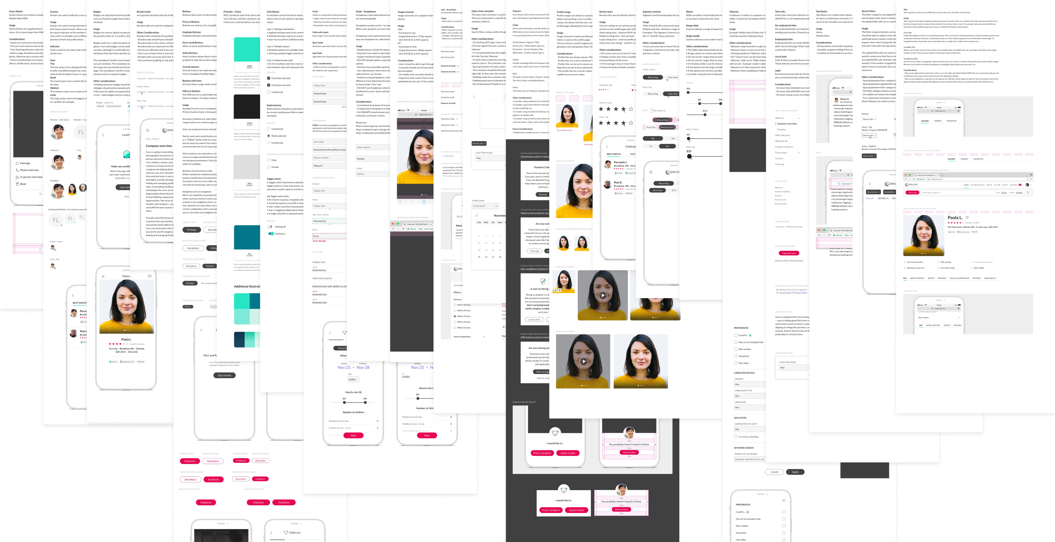 Care.com — Design system components and guidelines